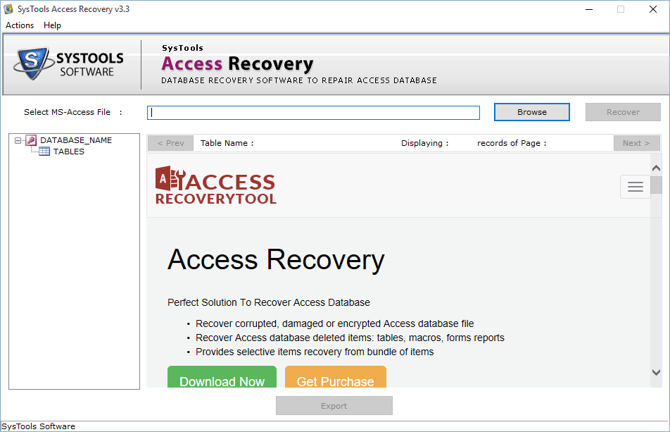 Access Database Repair tool